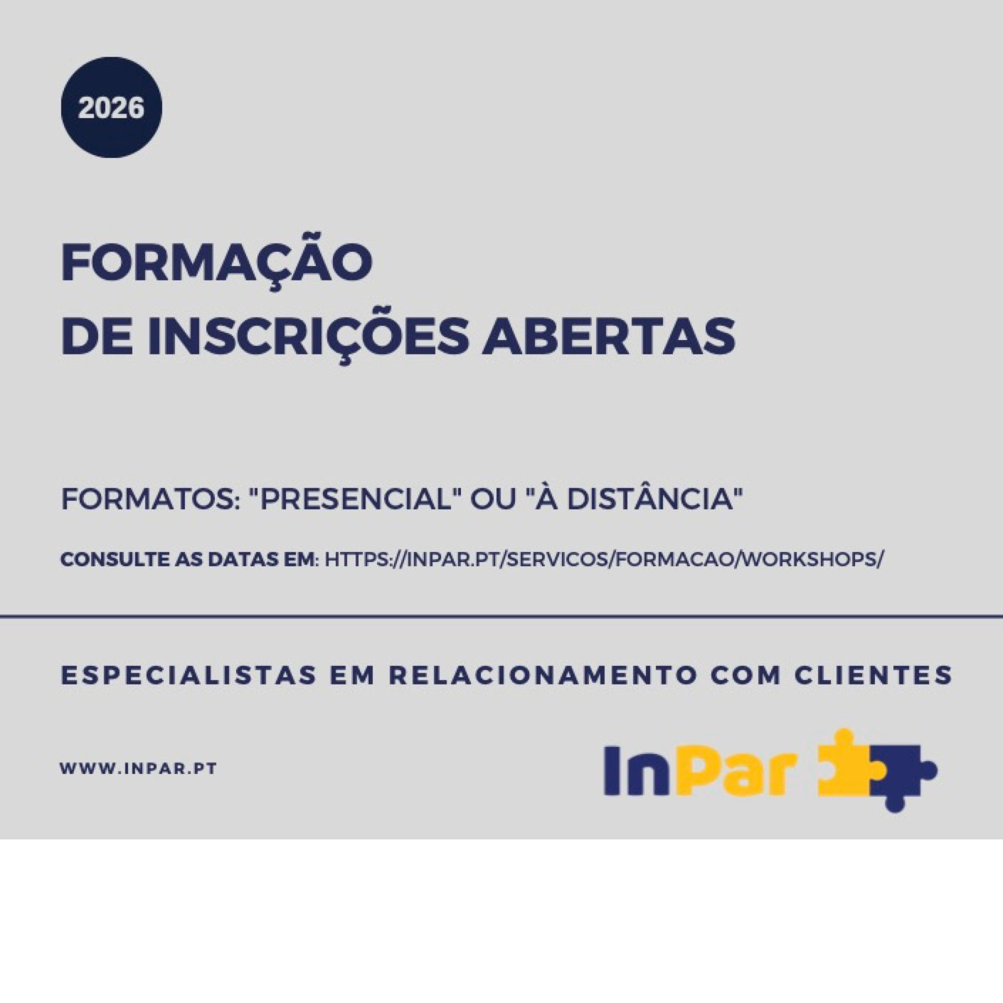 Inscrições Abertas